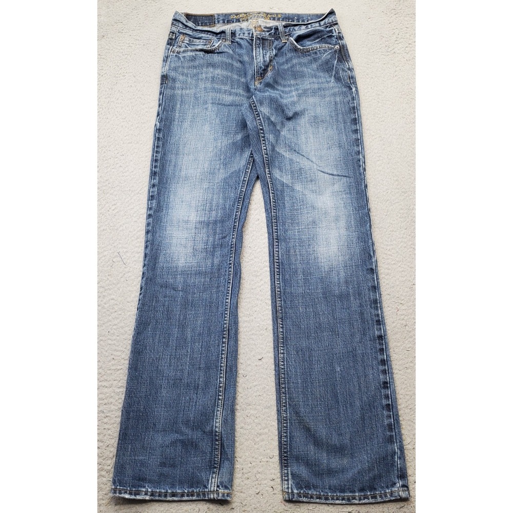 American Eagle Jeans Mens 30x34 Blue Denim Boho Streetwear Original Straight Leg